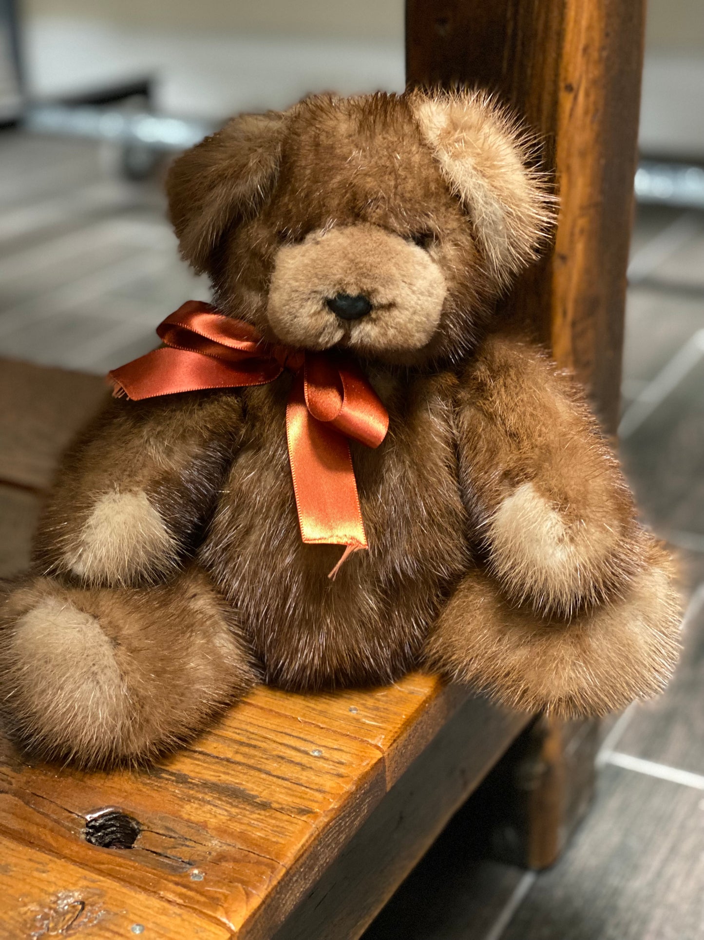 Fur teddy bear