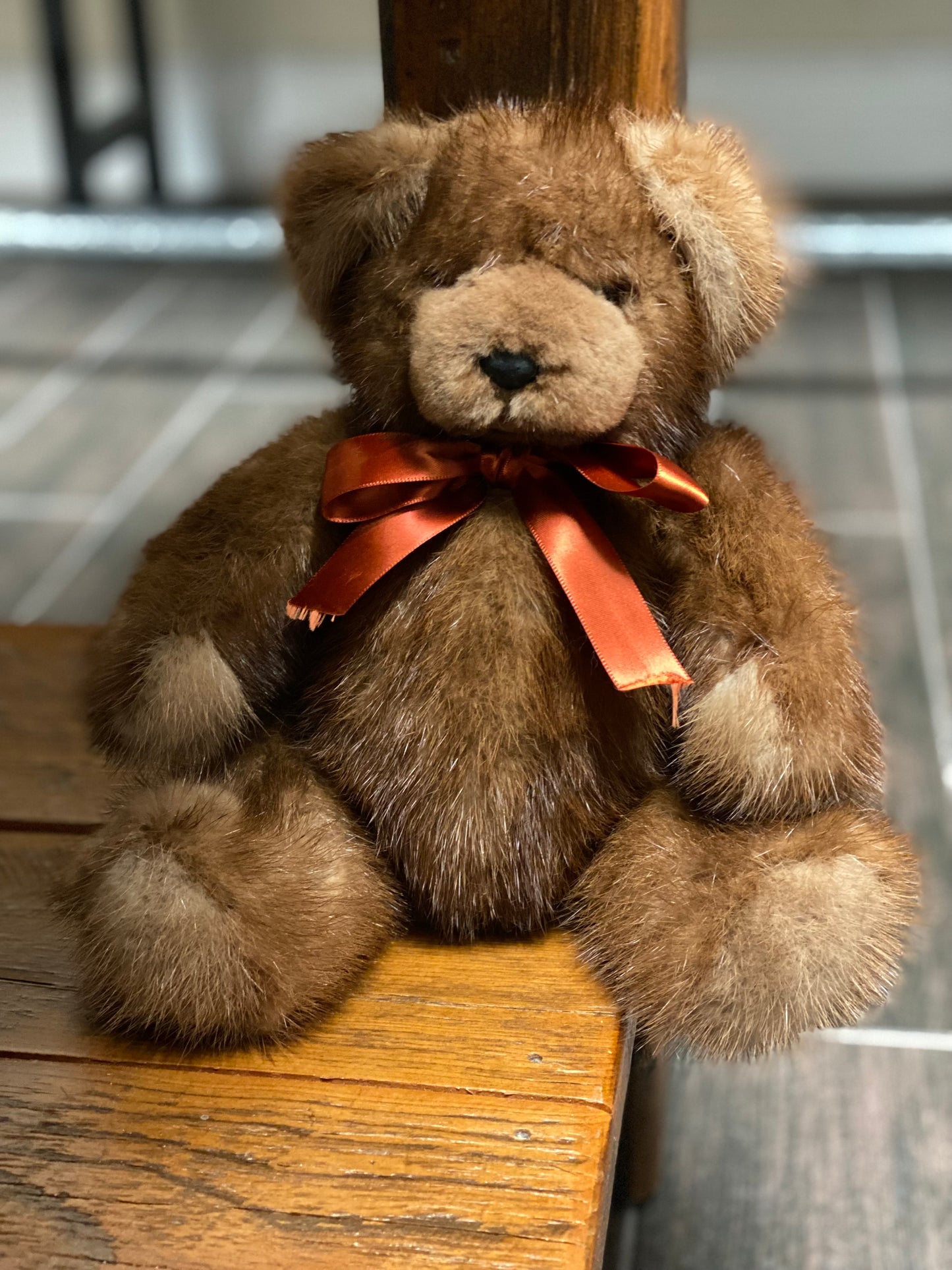 Fur teddy bear